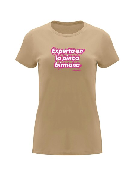 Samarreta “Experta en la pinça birmana” divertida en català | Pocasoltes